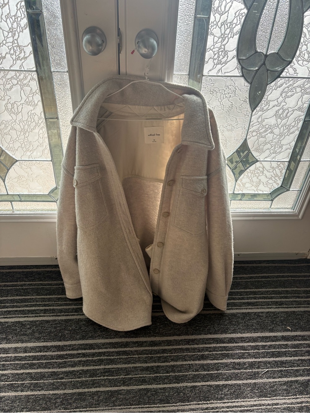 Wilfred Free Cream Lightweight Layering Jacket